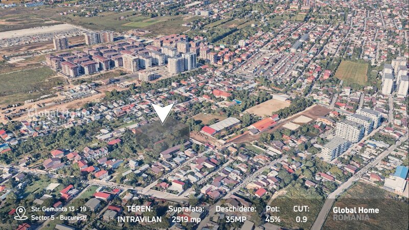 Salaj sector 5, teren 2.519 mp, deschidere 34 mp documentatie verificata